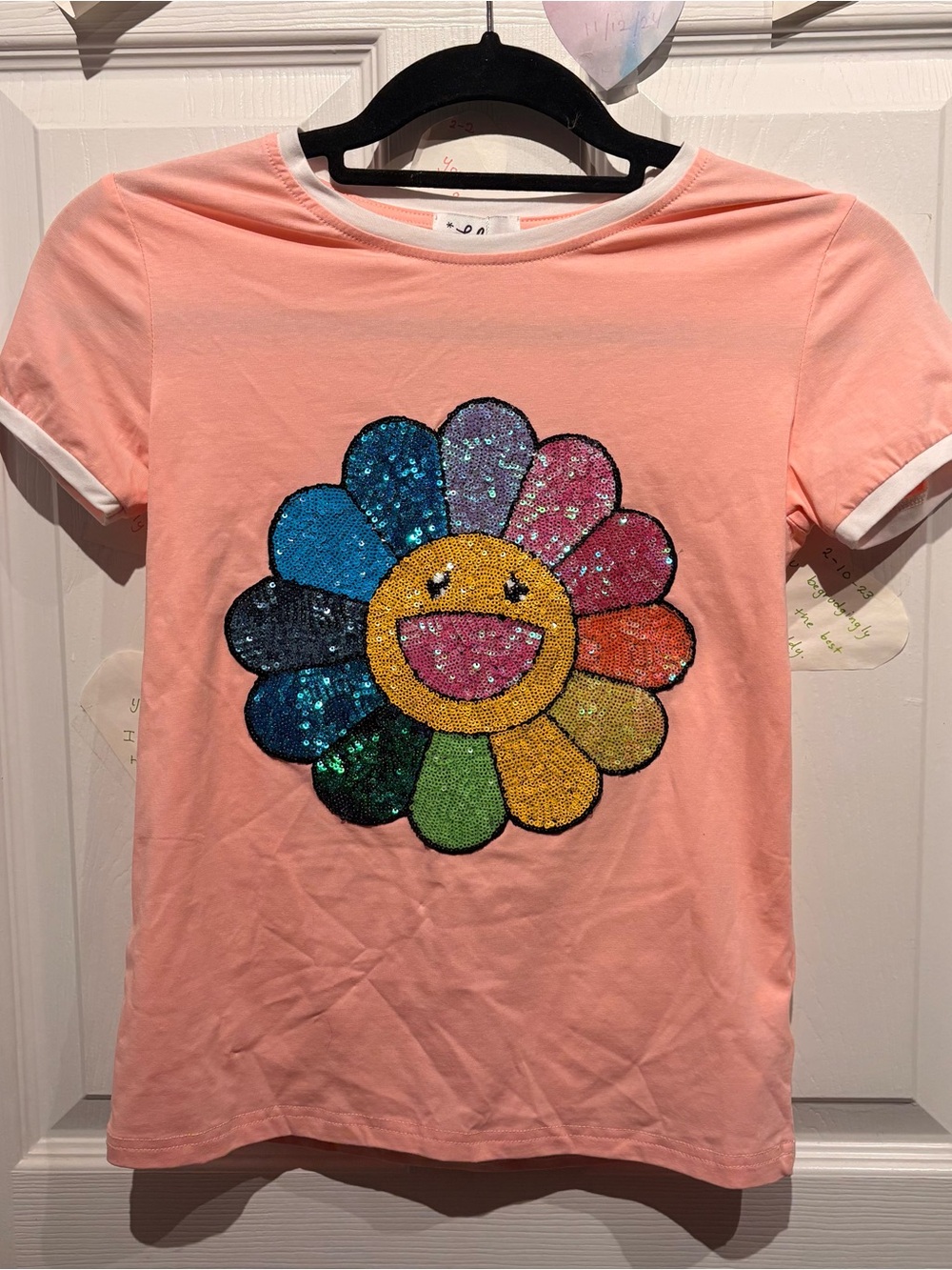 Lola & the Boys Sunshine Pride Happy T-Shirt Rainbow 10 Y Happy Daisy Ringer Tee